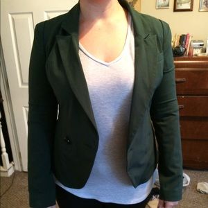 Dark green fitted blazer
